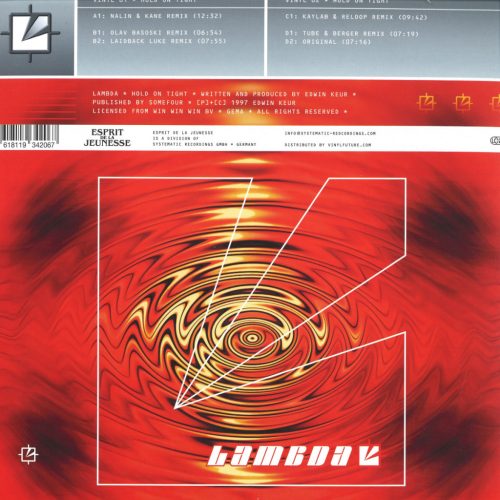 Lambda Hold On Tight house trance 2x12 inch vinyl remix collection