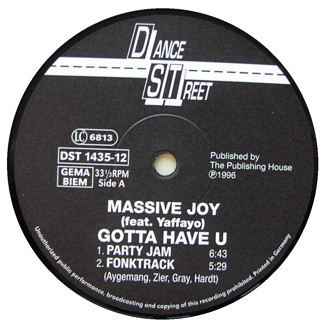 Massive Joy Feat. Yaffayo – Gotta Have U (Használt Vinyl)