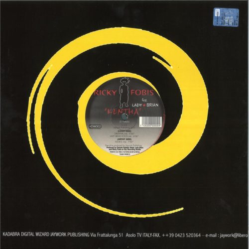 Ricky Fobis feat Lady Brian Kentha KDW002 trance vinyl repress