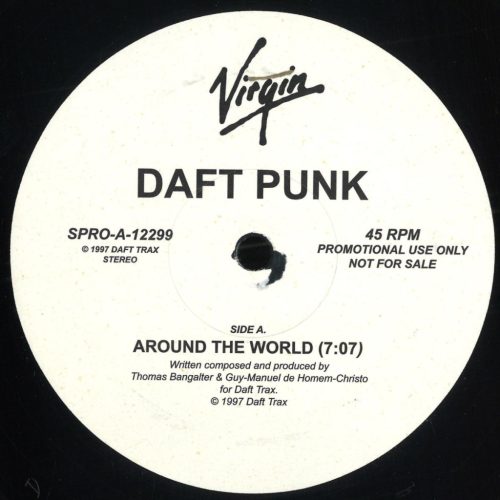 Daft Punk Around The World french house 12 inch vinyl bakelit lemez