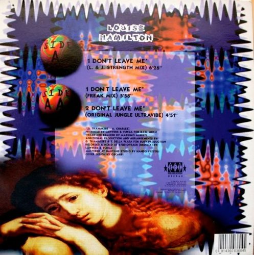 Louise Hamilton – Don’t Leave Me (1995) olasz italodance bakelit maxi, VG+ állapotban