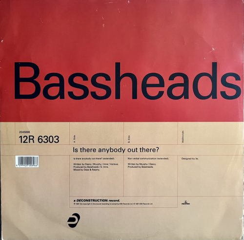 Bassheads Is There Anybody Out There 1991 house 12 inch vinyl
