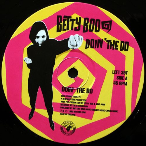 Betty Boo – Doin' The Do 12" vinyl, Rhythm King Records 1990, UK euro house rap maxi