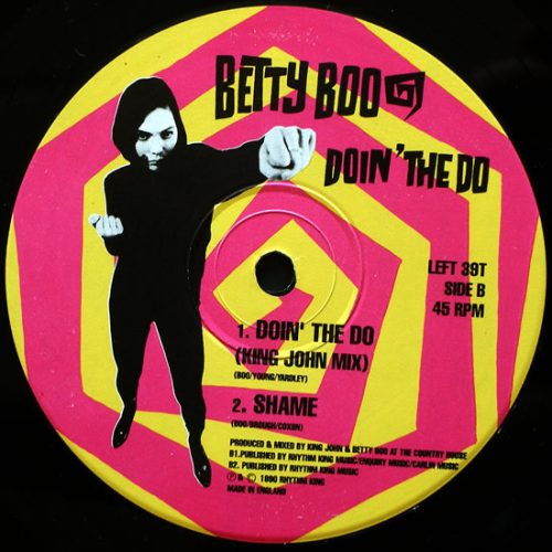 Betty Boo – Doin' The Do 12" vinyl, Rhythm King Records 1990, UK euro house rap maxi