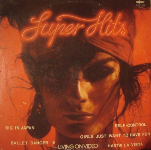 Super Hits – Living On Video 1985 LP, Favorit SLPM 17894, magyar synth-pop cover válogatás