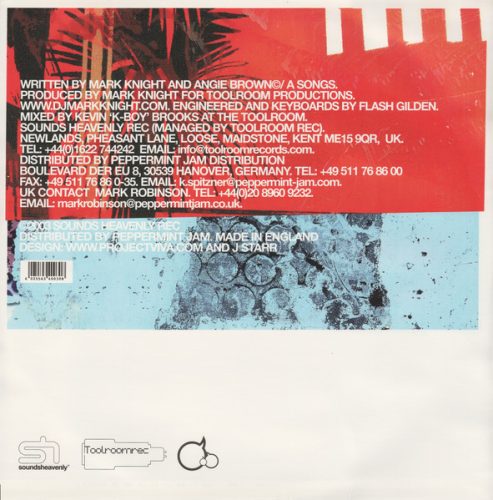 Mark Knight – Burning Up 12" vinyl, Angie Brown vocal mix, SH002, UK 2003