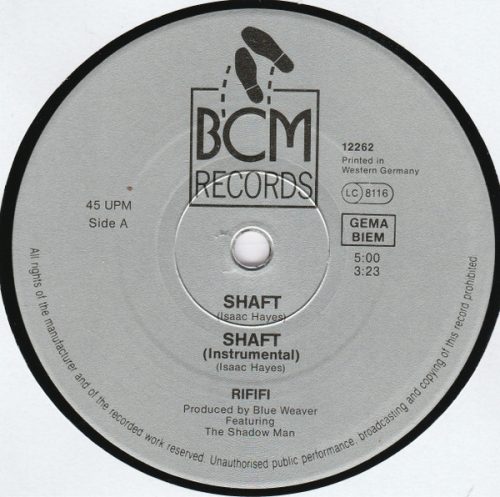 Rififi – (Theme From) Shaft '89 (Használt Vinyl)