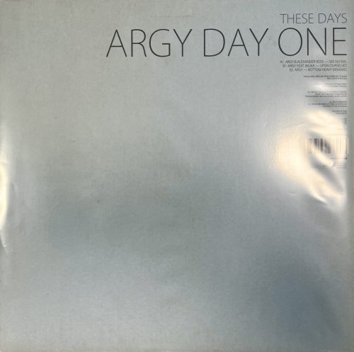 Argy – Day One (2009) deep house vinyl promo maxi, EX/EX állapotban - Bakelit Records