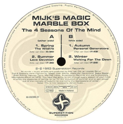 Mijk's Magic Marble Box ‎– The 4 Seasons Of The Mind (Használt Vinyl)
