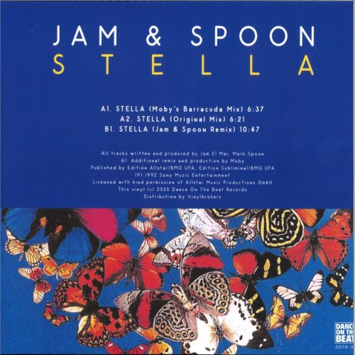 Jam and Spoon Stella 2025 blue trance 12 inch vinyl