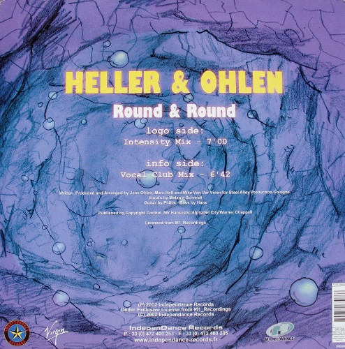 Heller & Ohlen – Round & Round 12" vinyl, M1 Recordings IR0209, 2002 french house bontatlan maxi