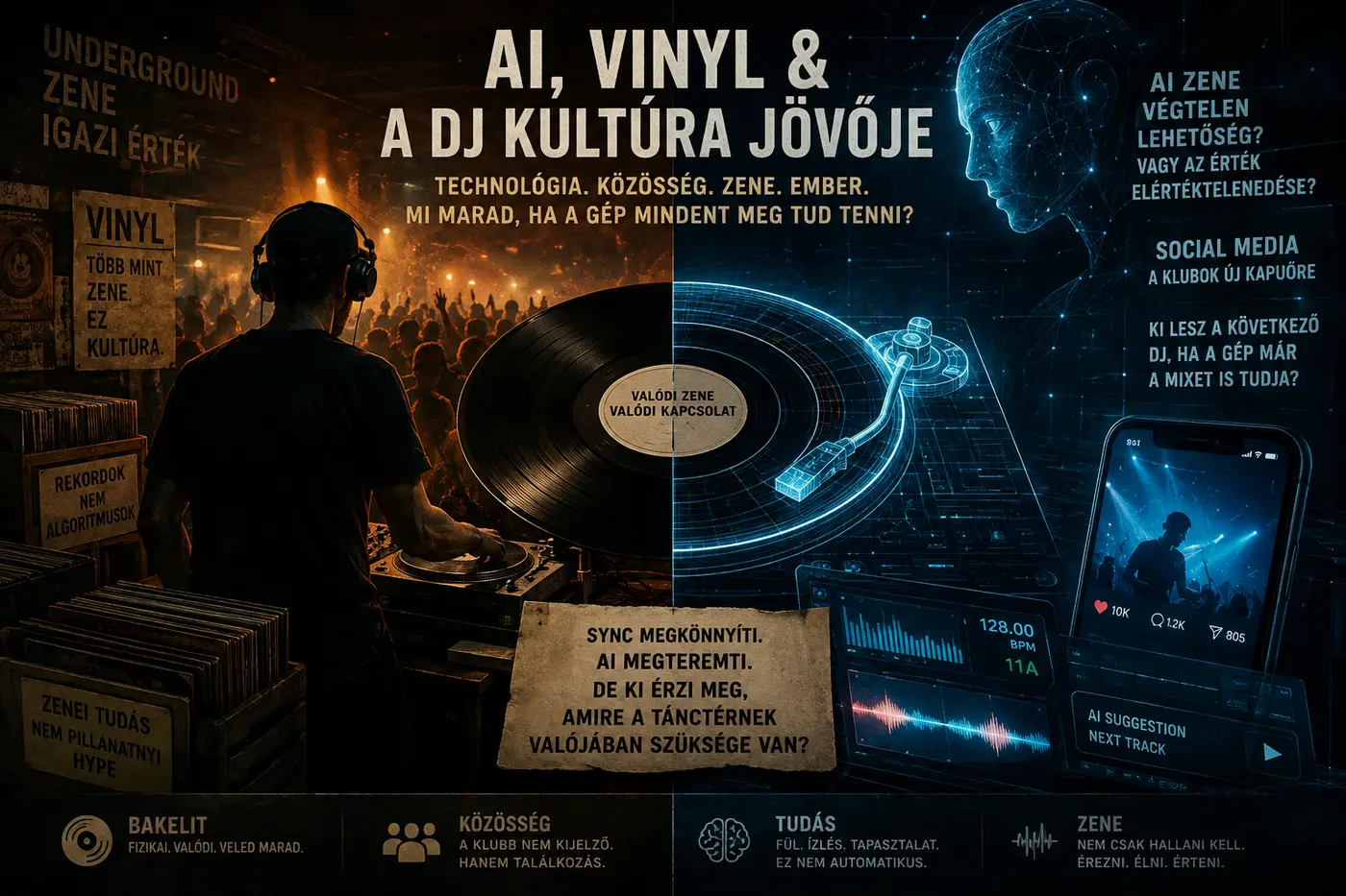 AI-zene bakeliten – mitől marad emberi a DJ-kultúra?